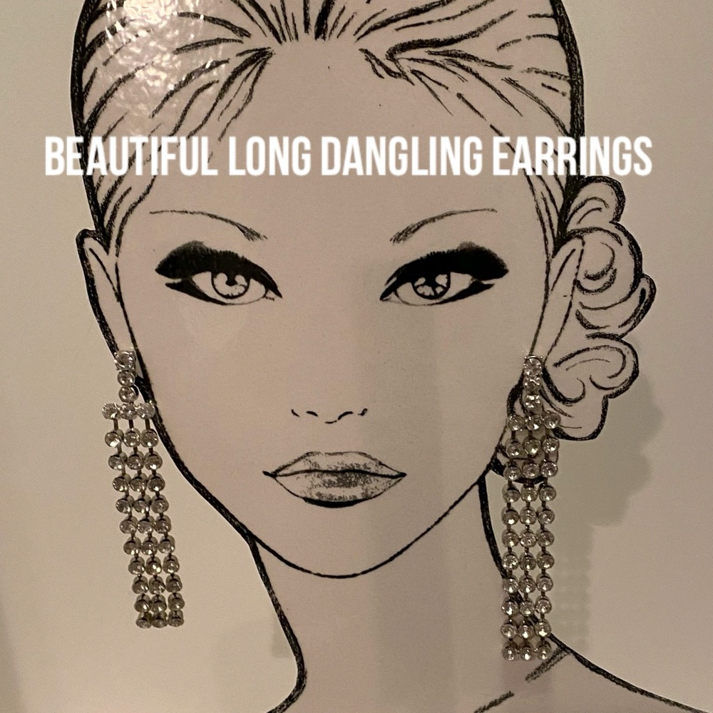 Elegant Silver Dangling Earrings